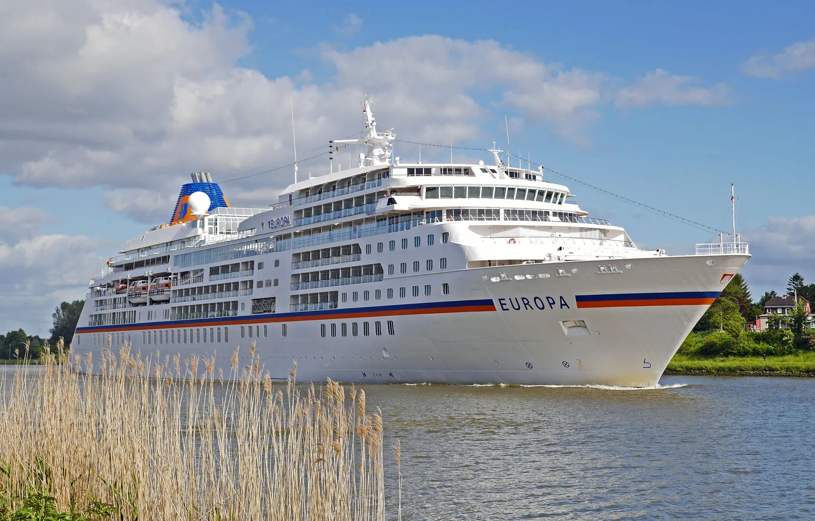 Cruise ship EUROPA on the Kiel Canal